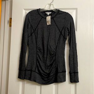 NWT Cabi long sleeve striped tee